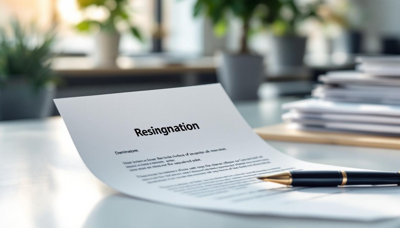 Modèle lettre de démission : 5 exemples selon votre situation